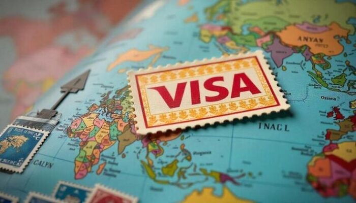 World map highlighting visa-free countries for Indian passport holders in 2026