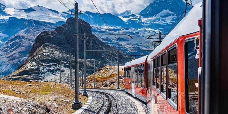 Swiss Train Journey Above 10,000 Feet Offers Glacier Views and Gourmet Dining
