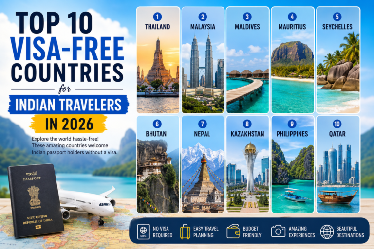 Top 10 Visa-Free Countries for Indian Travelers in 2026